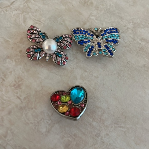 Colorful Snap Button Charms Collection Rings - Picture 6 of 6